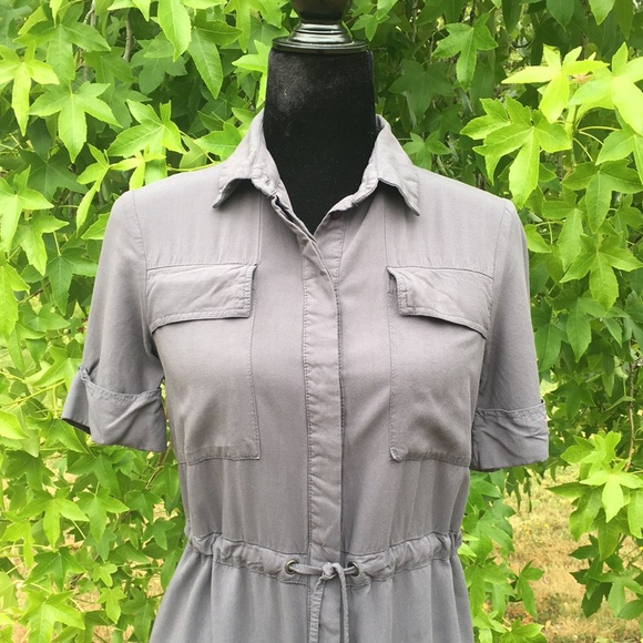 Topshop Dark Gray Mini Dress - Picture 2 of 9